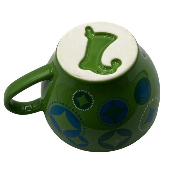 2006 Holiday Starbucks Elf Christmas Stocking Green Coffee Mug Tea Cup & Saucer - Picture 6 of 8